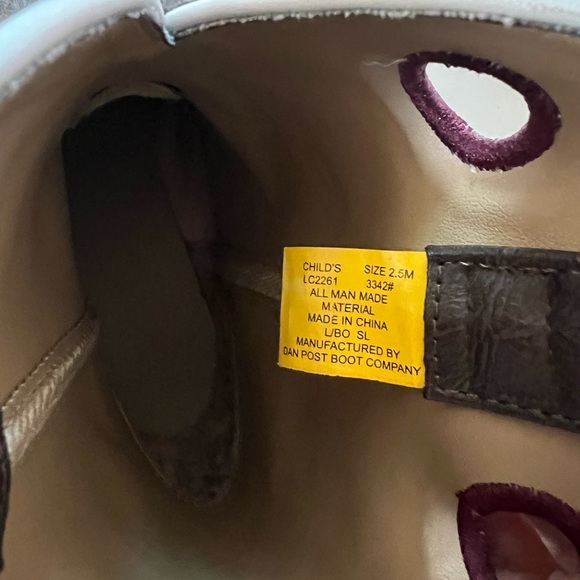 Children’s Laredo Collard Boot- LC2261 cowboy boots USED size 2.5M - Picture 9 of 10